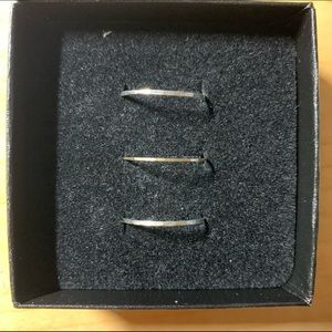 Catbird Classic Hammered and Threadbare Rings